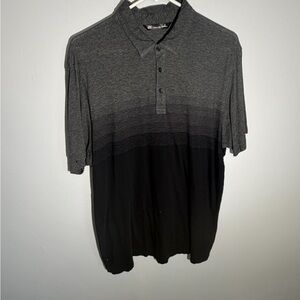 TravisMathew Charcoal & Black Polo Shirt | Men’s Performance Style